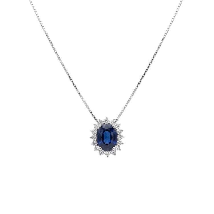 DIJE ZAFIRO Y DIAMANTES