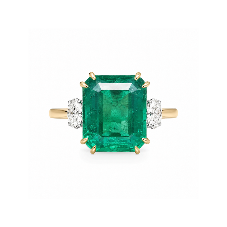 Anillo Esmeralda Diamantes