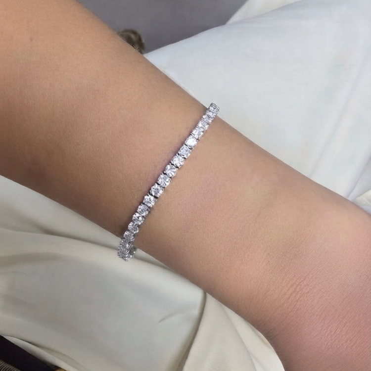 Tennis Bracelet de Diamantes