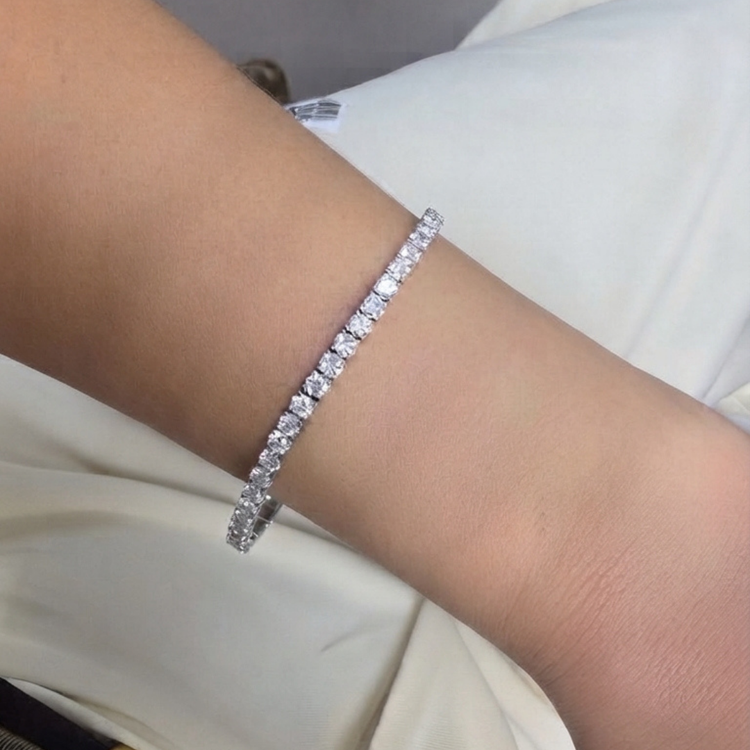 Tennis Bracelet de Diamantes