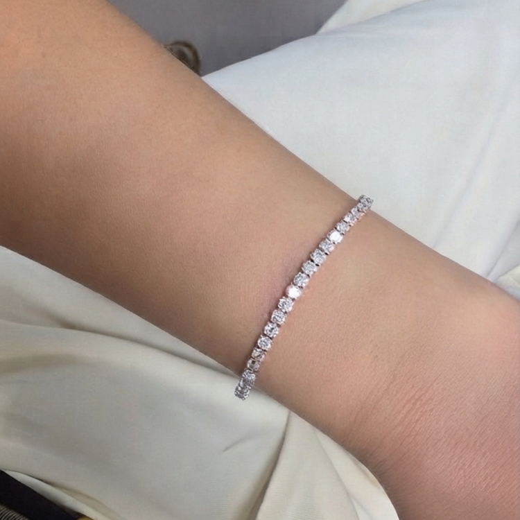 Tennis Bracelet de Diamantes