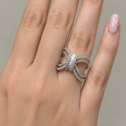 Anillo Moño Diamantes