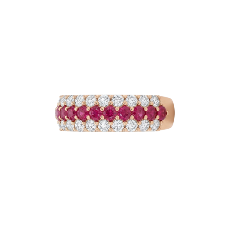 Anillo Rubies Diamantes