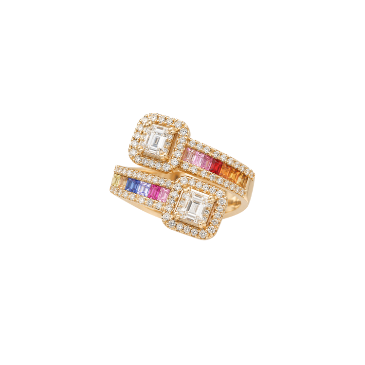Anillo Rainbow Zafiros
