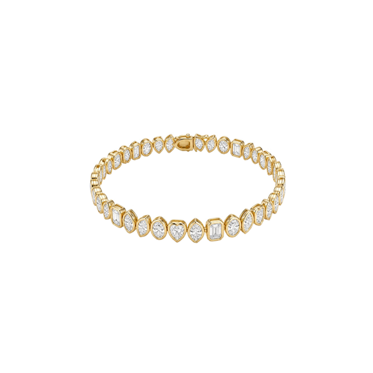 Tennis Bracelet Fancy Shapes North South