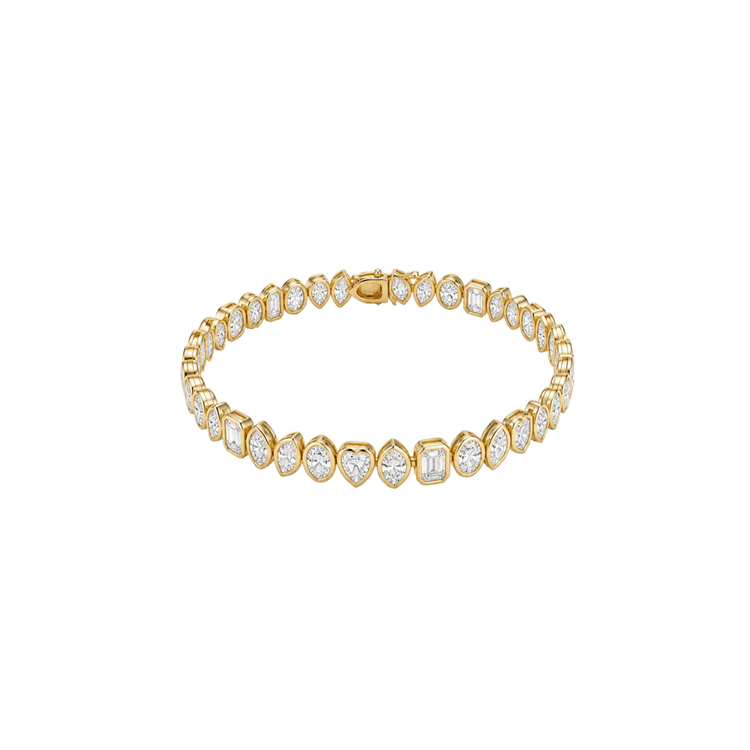 Tennis Bracelet Fancy Shapes North South
