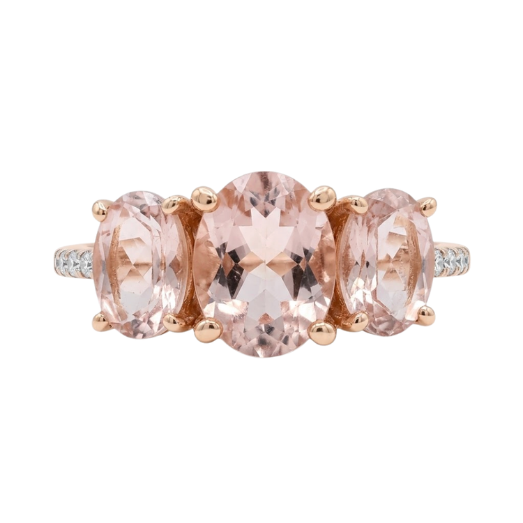 Anillo Morganita y diamantes
