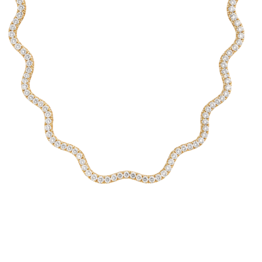 Collar Ondas Diamantes