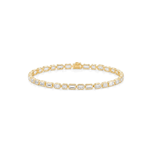 Tennis Bracelet Fancy Shapes East West