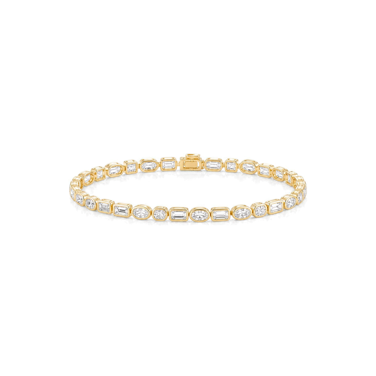 Tennis Bracelet Fancy Shapes East West