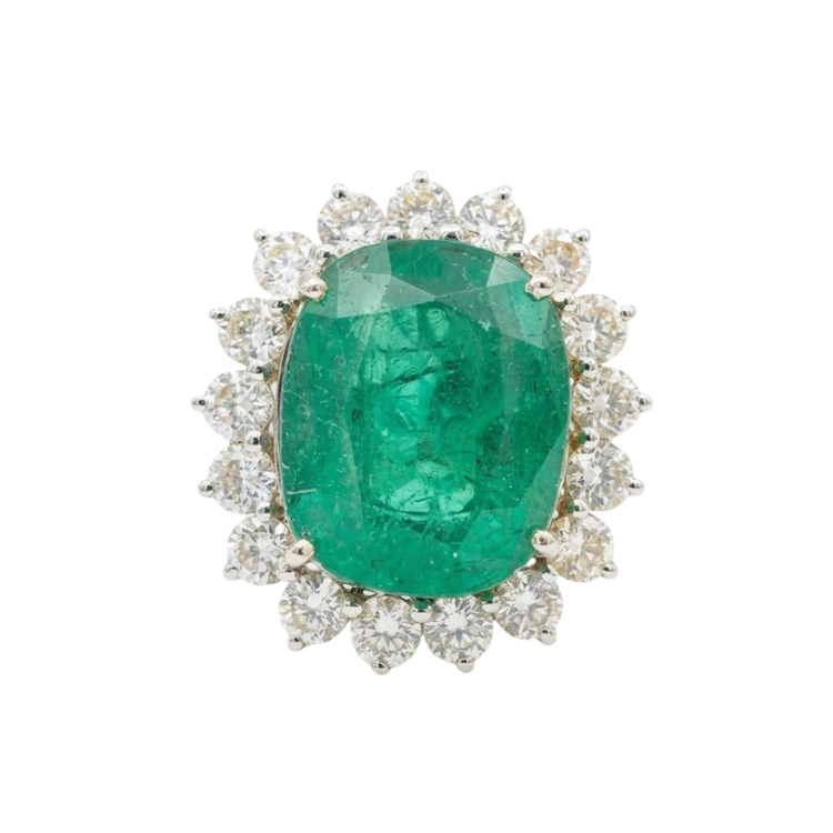 Anillo Esmeralda Halo
