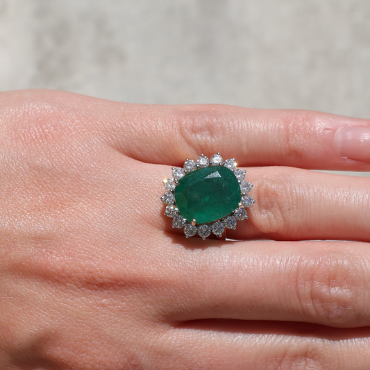 Anillo Esmeralda Halo