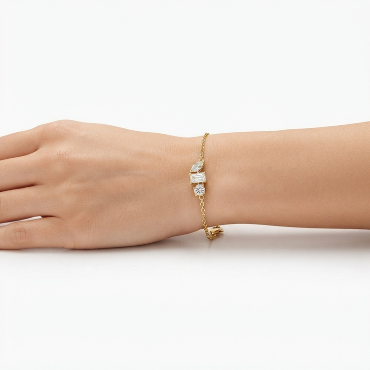 Three Stone Bracelet