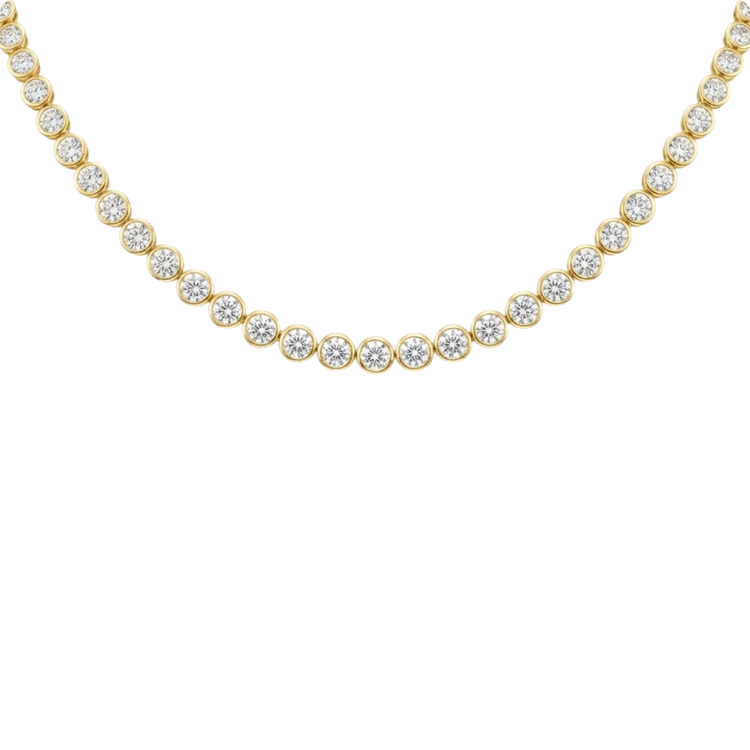 Tennis Necklace Rounds Bisel