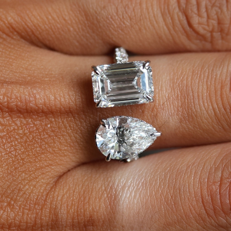 Anillo Toi et Moi Diamantes