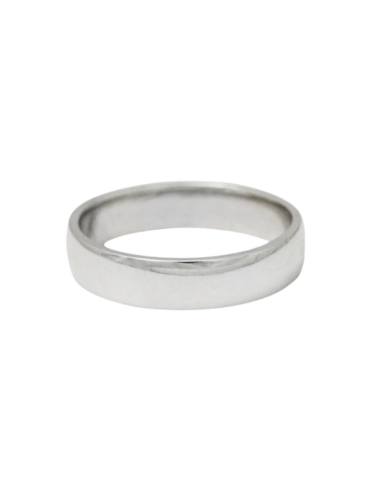 Argolla en oro blanco 14 k