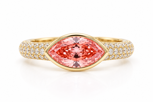 Anillo Fancy Pink Pavé