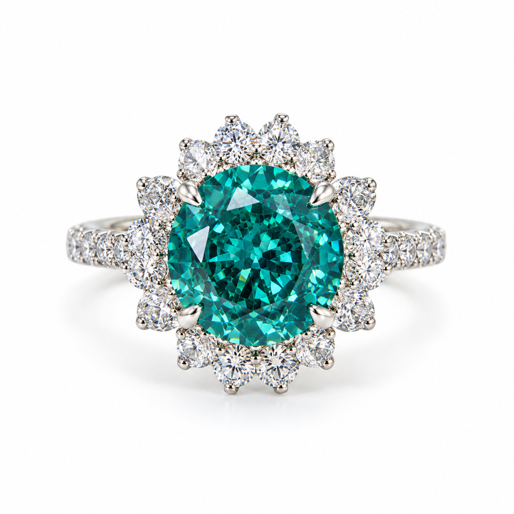 Anillo Paraiba Diamantes
