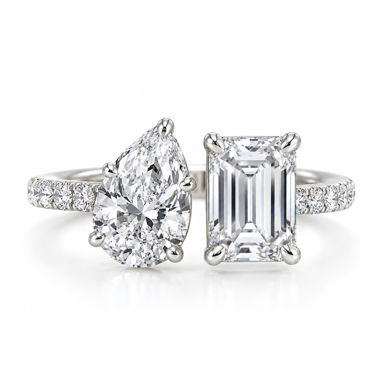 Anillo Diamantes Toi et Moi