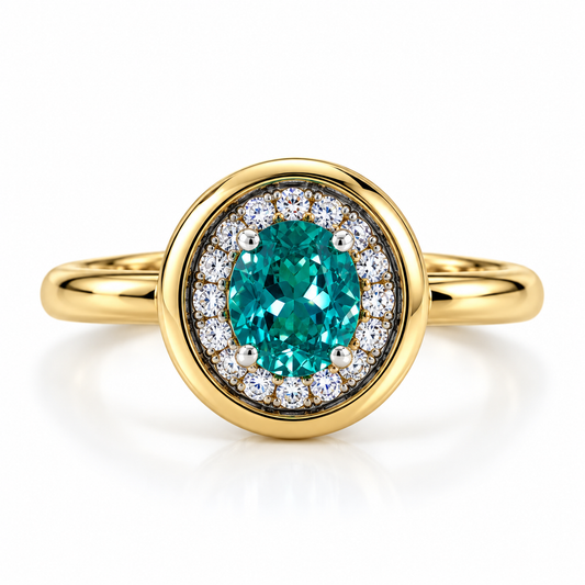 Anillo Paraiba Diamantes