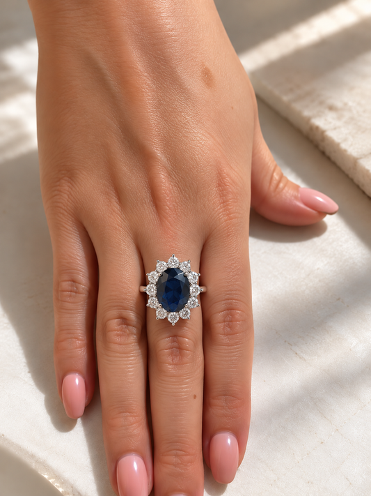 Anillo Zafiro Lady Di