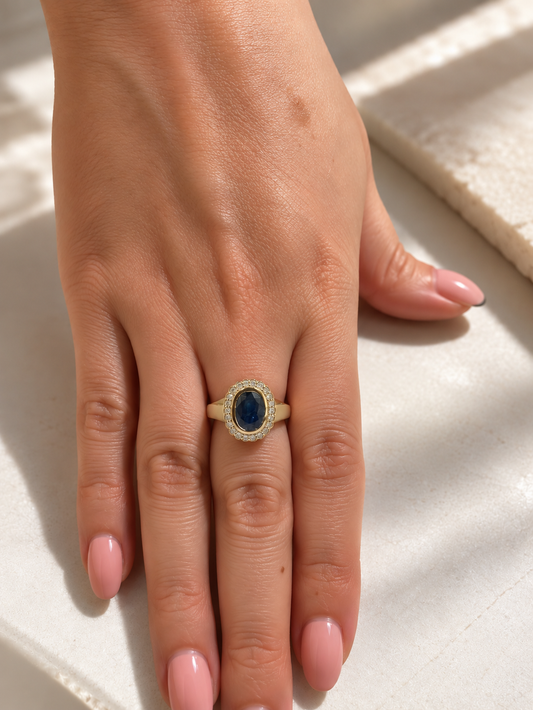 Anillo zafiro