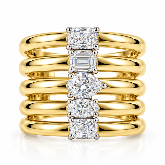 Anillo Diamantes Fancy Shapes