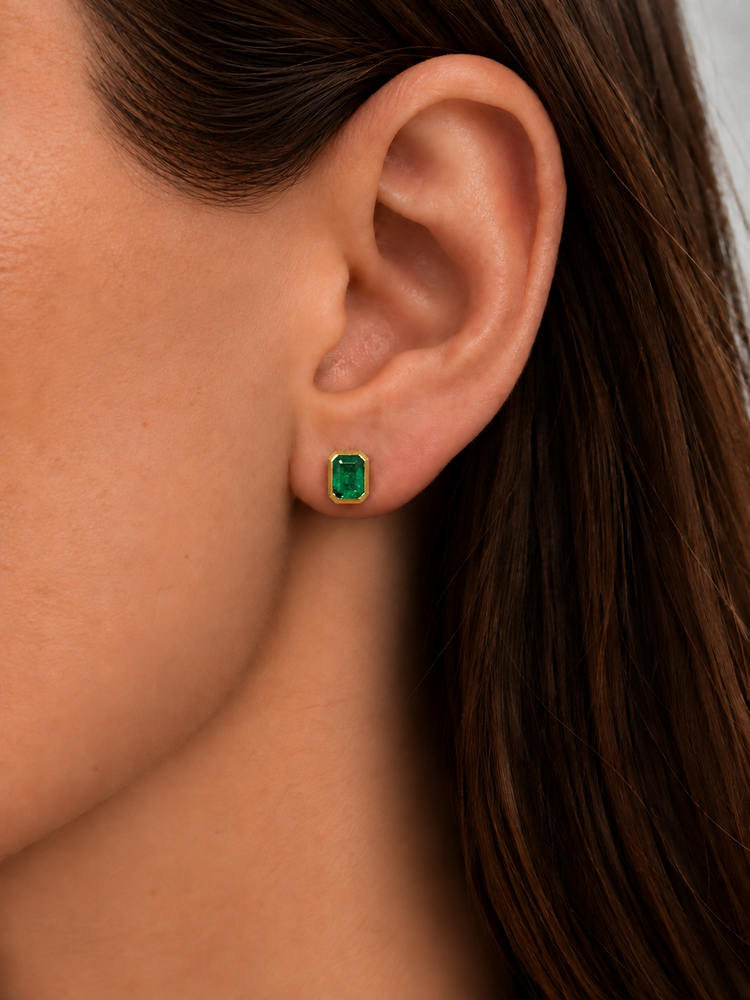 Aretes Esmeralda Bisel