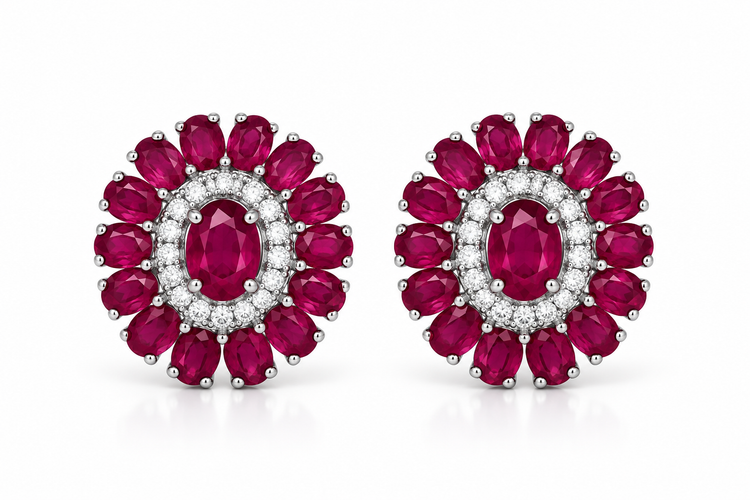Aretes Rubí