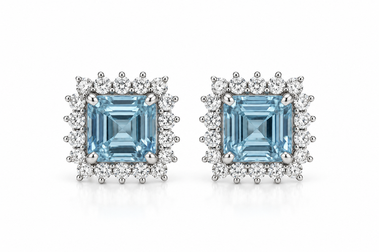 Aretes Aguamarina
