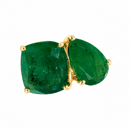 Anillo Toi et Moi Esmeraldas