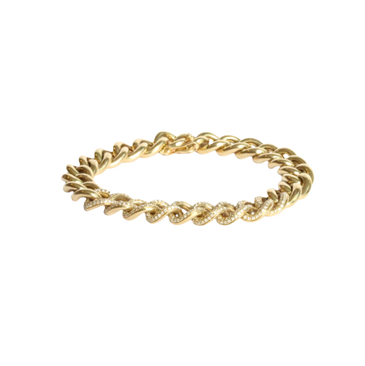 Pulsera eslabones diamantes