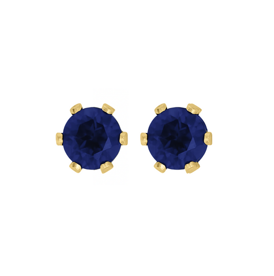 Studs de Zafiro .10 Ctw