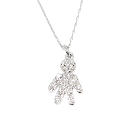 Dije Niño con diamantes