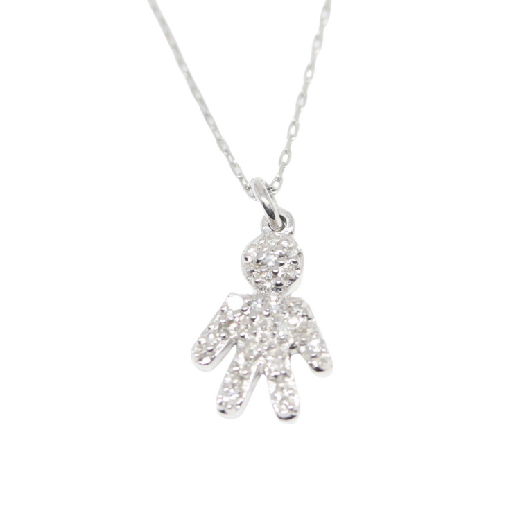 Dije Niño con diamantes