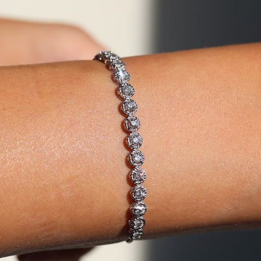 Tennis bracelet ajustable