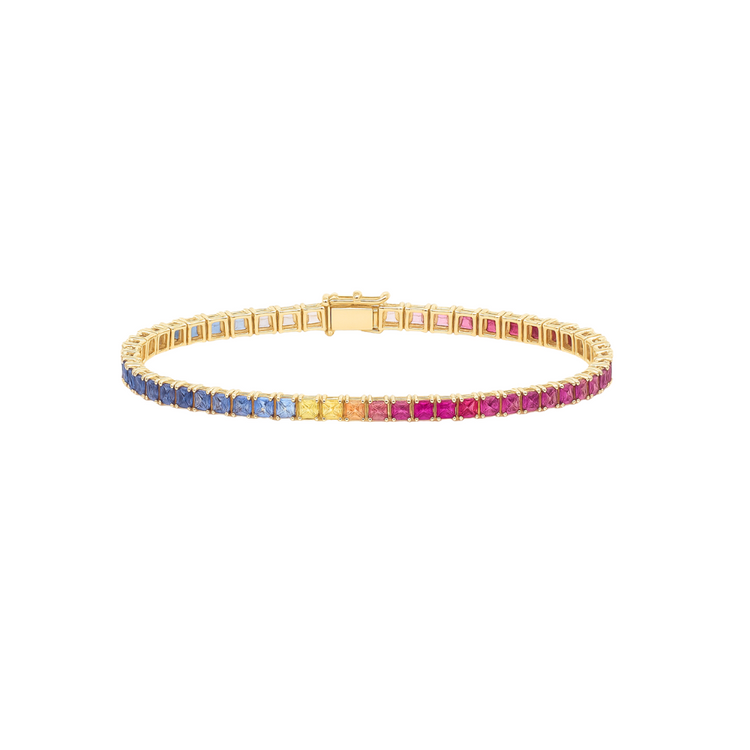 Tennis bracelet de zafiros