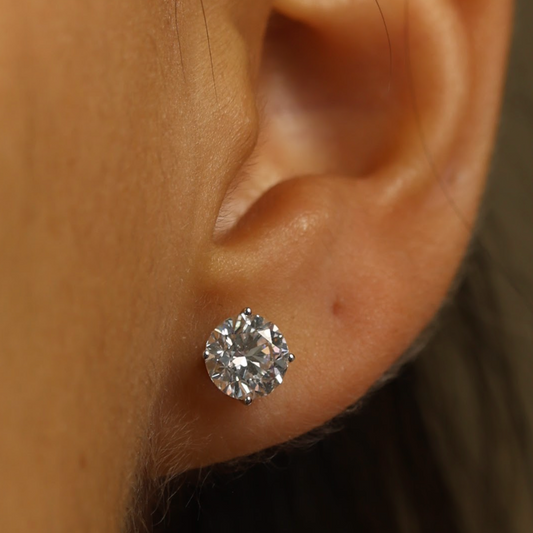 Studs oro blanco 14 k