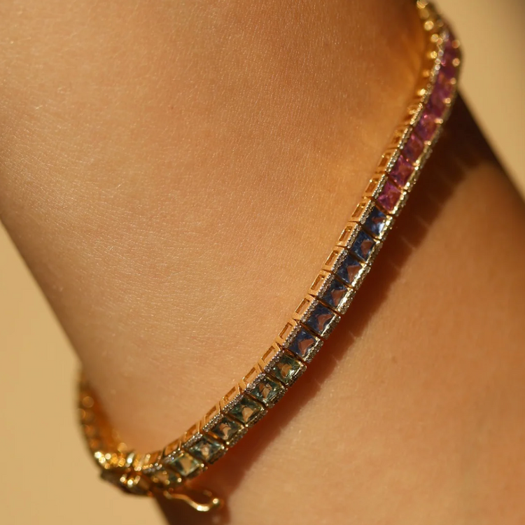 Tennis Bracelet Rainbow