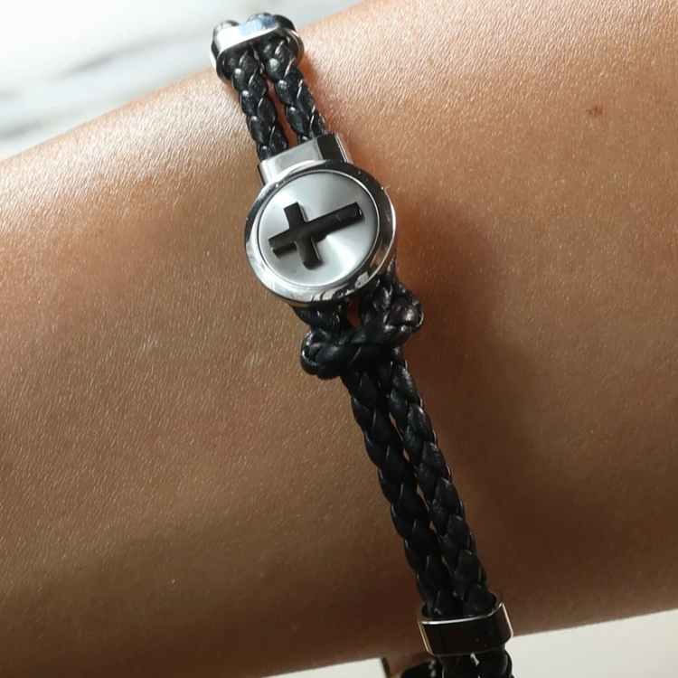 Pulsera Cuero Negro
