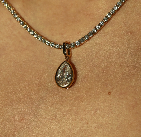 Dije Pera Diamante Bisel