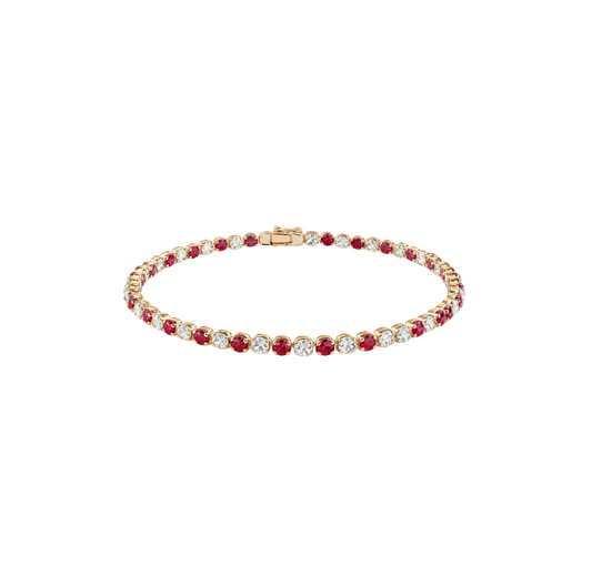 Pulsera Rubies Diamantes