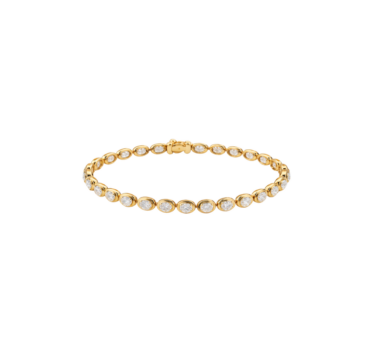 Tennis Bracelet Oval Bisel