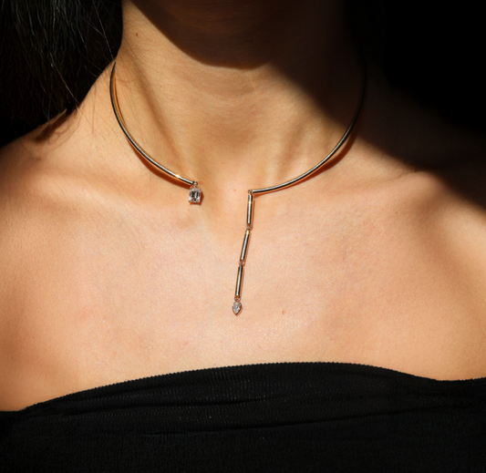 Collar Toi et Moi Diamantes