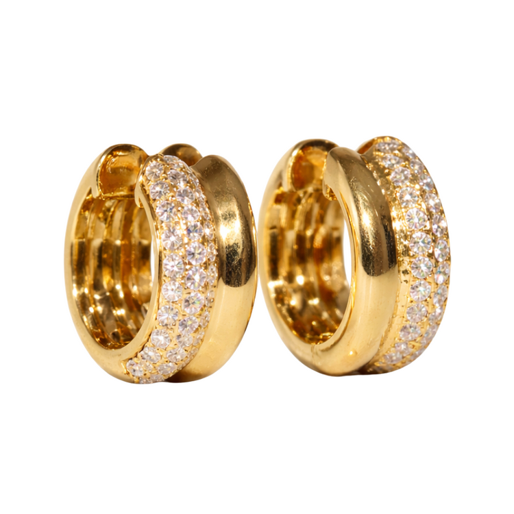 Hoops Diamantes Pavé