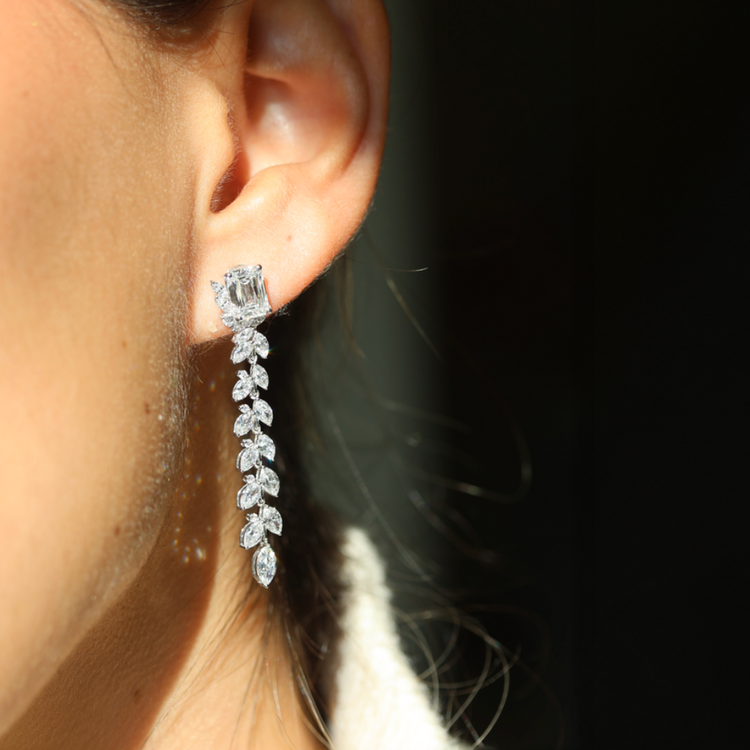 Aretes Diamantes Largos