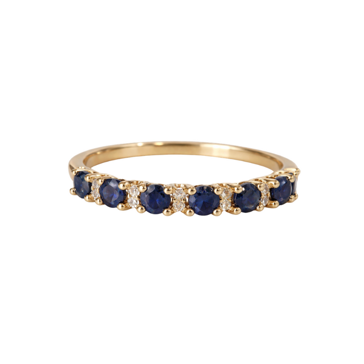Churumbela of round sapphires