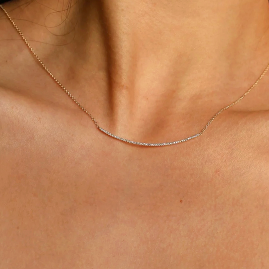 Collar Dije Smile Diamantes Oro Amarillo