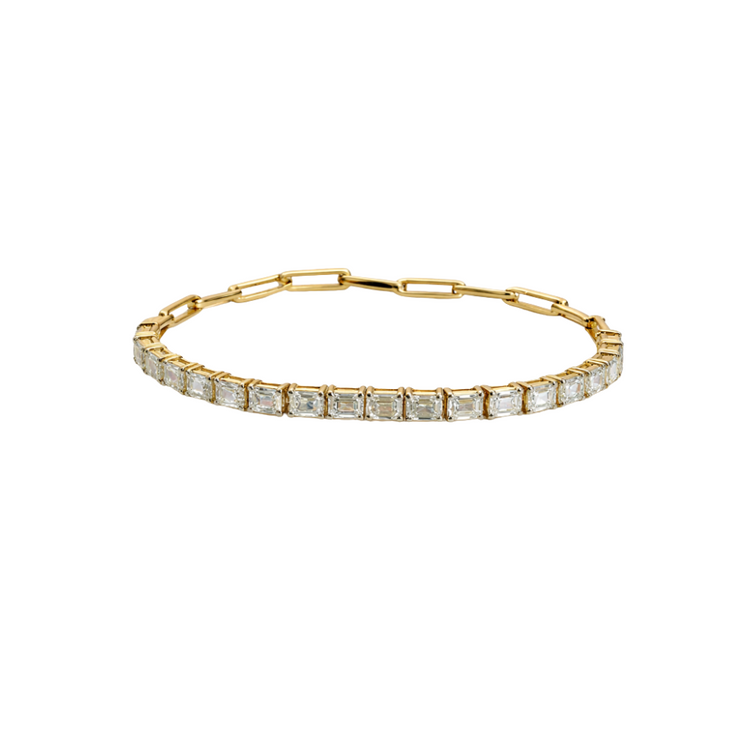 Pulsera Diamantes Paperclip