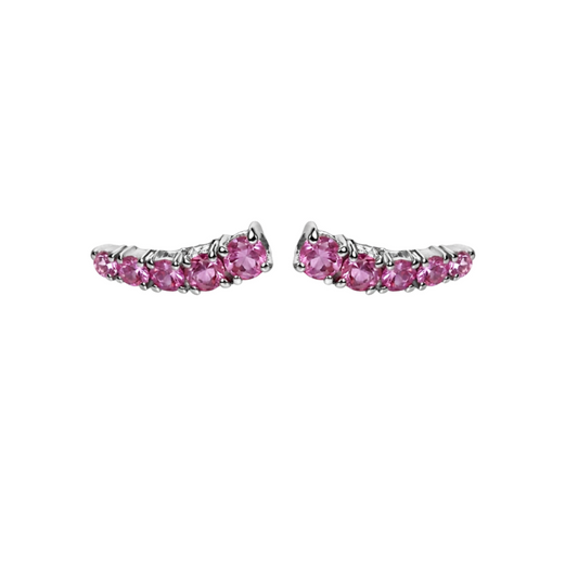 Aretes Zafiro Rosa Climbers